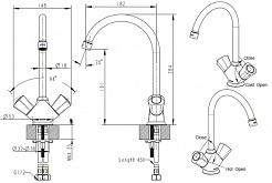Promo Смеситель для кухни Duo F7133186CP-RUS – фотография-2